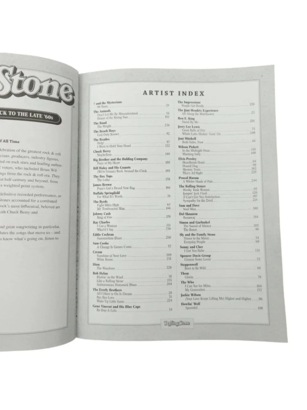 Rolling Stone 500 Greatest Songs Guitar Classics Vol 1 Easy Guitar TAB Book